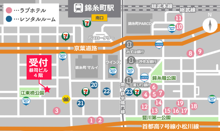錦糸町駅周辺